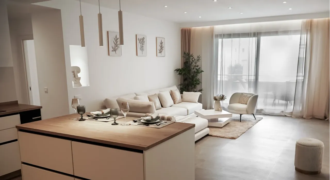 COMPLETELY MODERN APARTMENT IN A BEACHFRONT SAN PEDRO URBANIZATION.