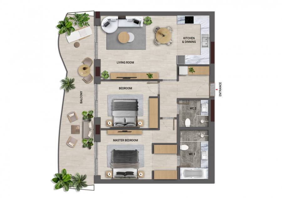 Apartment Cadiz | 2-bed | €0.76M