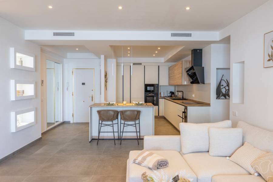 COMPLETELY MODERN APARTMENT IN A BEACHFRONT SAN PEDRO URBANIZATION.