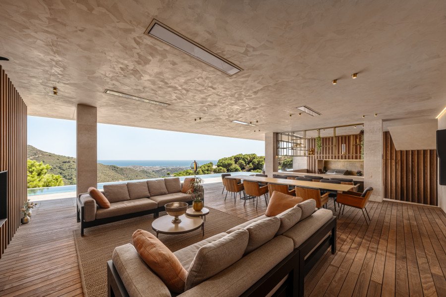 NUEVA VILLA DE LUJO MODERNA ECOLÓGICA CON VISTAS PANORÁMICAS AL MAR EN EL FABULOSO MONTE MAYOR, BENAHAVIS
